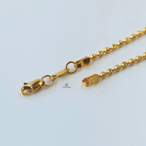 GOLD SAND BLAST BALL BRACELET