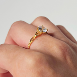 ROUND DIAMOND CUT RING