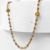 GOLD DOTTED 8 BEADS CHAIN