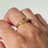 SINGLE STONE ITALIAN RING