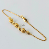 INTRICATE DIAMOND CUT BALL BRACELET