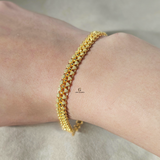 DOTTED LINK FLAT BRACELET