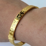 LV MONOGRAM HINGED BANGLE