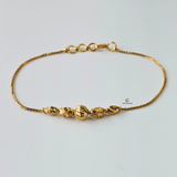 BEADED DIAMOND CUT BRACELET