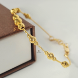 BEADED STATION LINK BANGLE