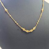 STATION CHAIN WITH 4 CENTRE BEADS