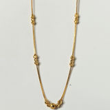 THREE BEAD SATELLITE NECKLACE