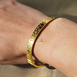 LV MONOGRAM HINGED BANGLE