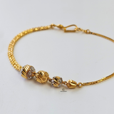 TWO TONE BEADED BRACELET