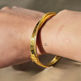 DIAMANTE SCREW DESIGN CUFF BANGLE