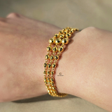 TRIPLE LAYERED BEADED BRACELET