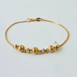 INTRICATE DIAMOND CUT BALL BRACELET
