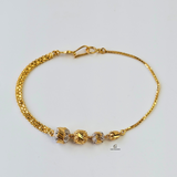 TWO TONE BEADED BRACELET