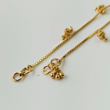 GOLD DROP CHARM ANKLET