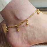 BEADED BALL CHARM ANKLET