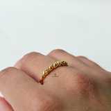 SINGLE ROW BEADED RING