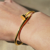 GOLD NAIL CUFF BANGLE