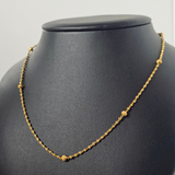 GOLD DOTTED 8 BEADS CHAIN