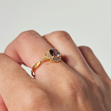 LIGHT AMETHYST HALO RING