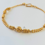 BEADED DOUBLE CHAIN BRACELET