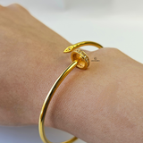 GOLD NAIL CUFF BANGLE