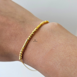 BEADED FINE CHAIN BRACELET