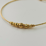 FACET BEAD BANGLE BRACELET