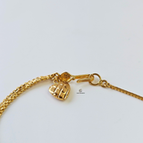 GOLD SWIRL BEADED BRACELET