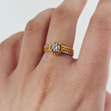 SINGLE STONE ITALIAN RING