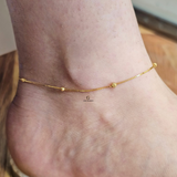LIGHTWEIGHT BEADED STATION ANKLET
