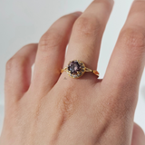 LIGHT AMETHYST HALO RING