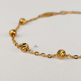 DIAMOND CUT STATION BRACELET