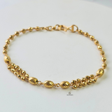 DIAMOND CUT BEADED BRACELET