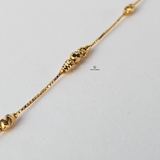 BEAD DIAMOND CUT ANKLET