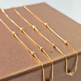 LIGHTWEIGHT BEADED STATION ANKLET