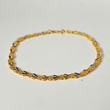 TWO TONE LINK DESIGN BRACELET