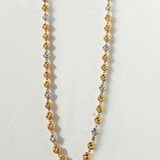 LONG RHODIUM AND GOLD CHAIN