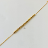 BEADED FINE CHAIN BRACELET