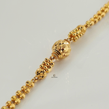 BEADED DOUBLE CHAIN BRACELET