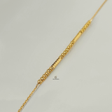 BEADED FINE CHAIN BRACELET