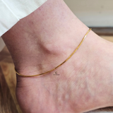 THIN SNAKE CHAIN ANKLET