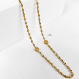 GOLD DOTTED 8 BEADS CHAIN