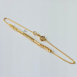 BEADED FINE CHAIN BRACELET