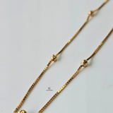 LIGHTWEIGHT BEADED STATION ANKLET