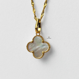 WHITE SINGLE FLOWER NECKLACE