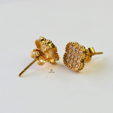 DIAMANTE FLOWER STUDS