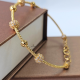 BALL BEADED LINK BANGLE