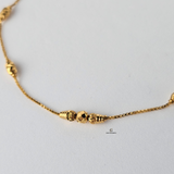 BEAD DIAMOND CUT ANKLET