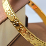 LV MONOGRAM HINGED BANGLE