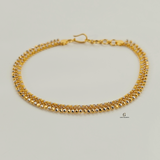 DOTTED DESIGN RHODIUM & GOLD BRACELET